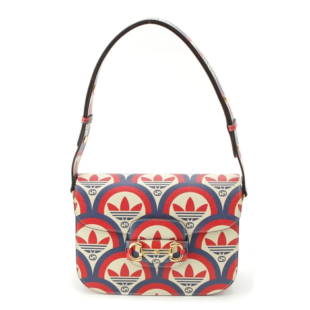 Gucci x Adidas Leather Shoulder Bag Multicolor